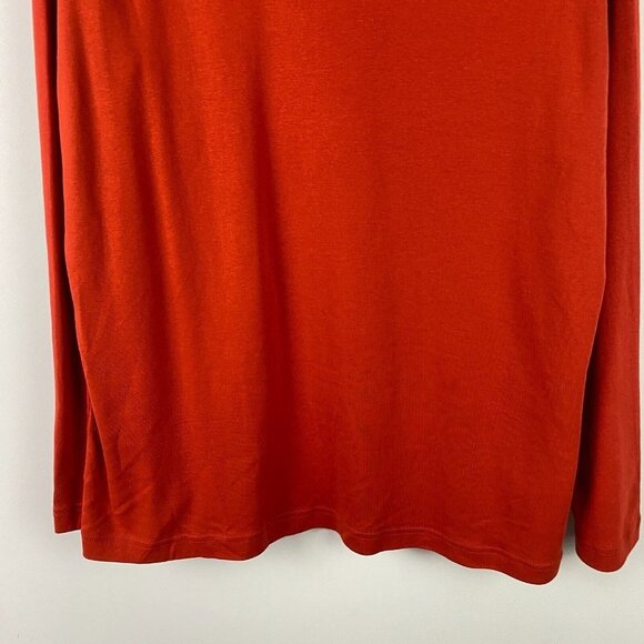 Duluth Trading Womens Longtail T Long Sleeve V Neck T Shirt Size 2XL Red - Picture 3 of 10